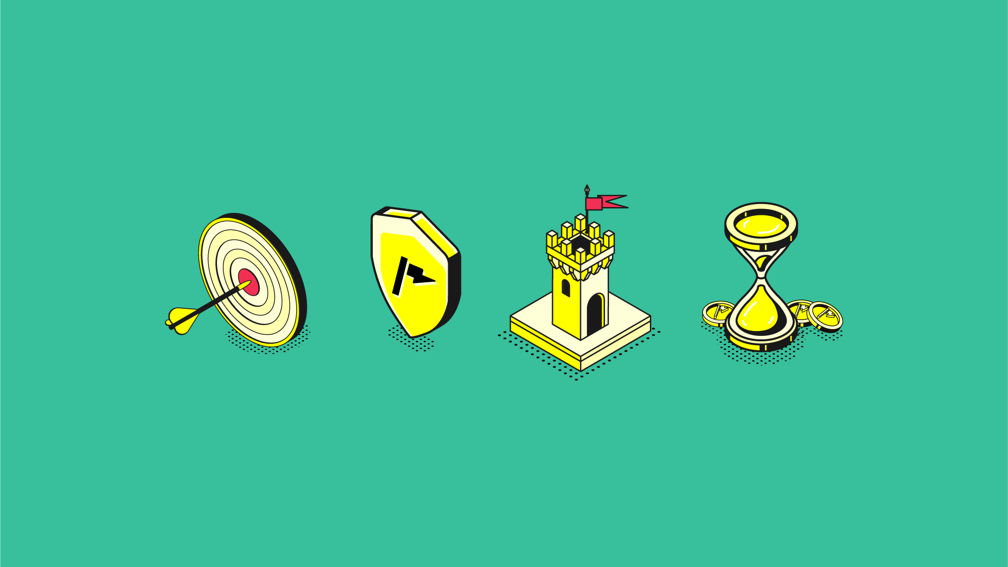 Thndr app logo with other icons to discover your investment personality